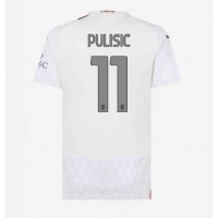 Dres AC Milan Christian Pulisic #11 Preč pre Ženy 2023-24 Krátky Rukáv